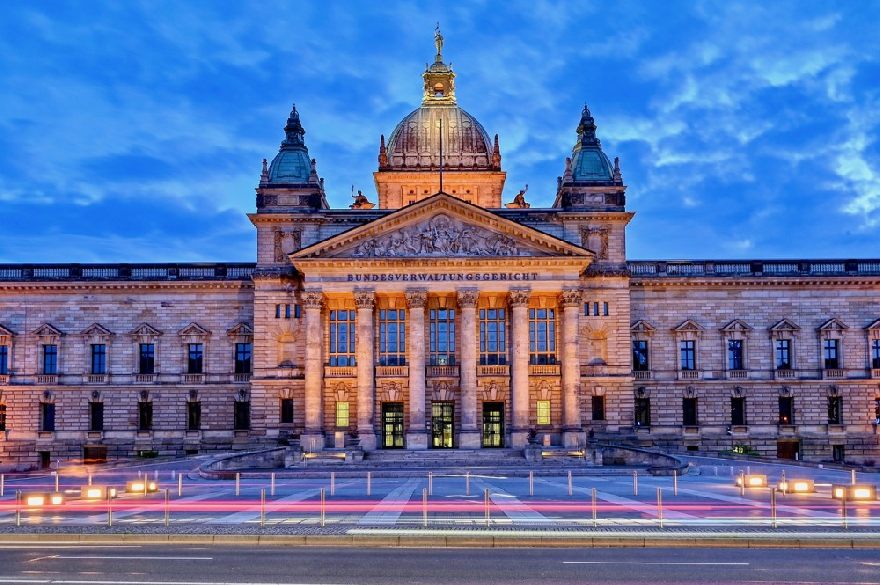 Gebäude in Leipzig.