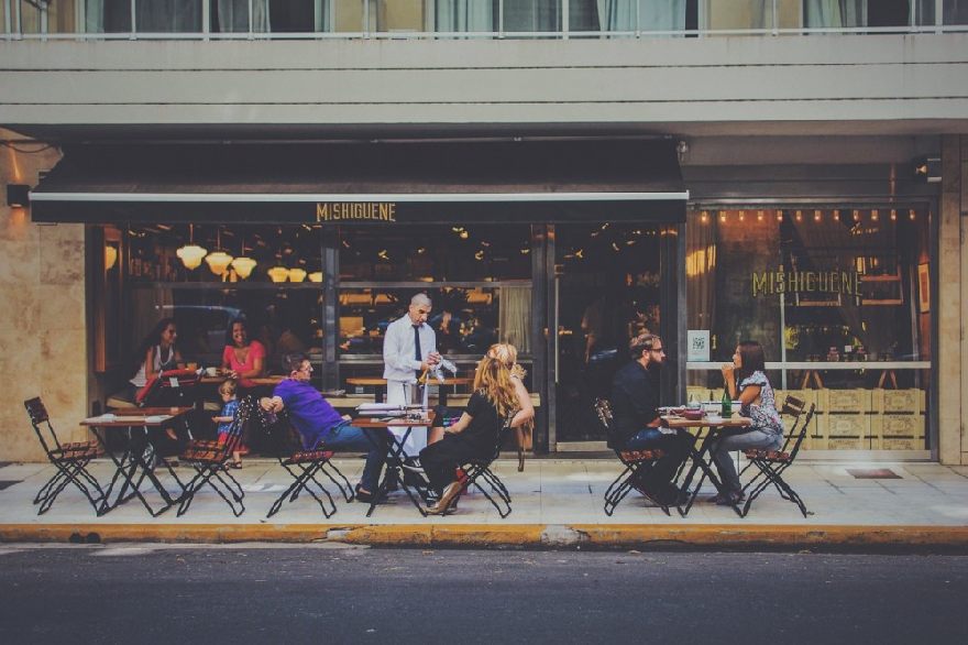 outdoor dining.