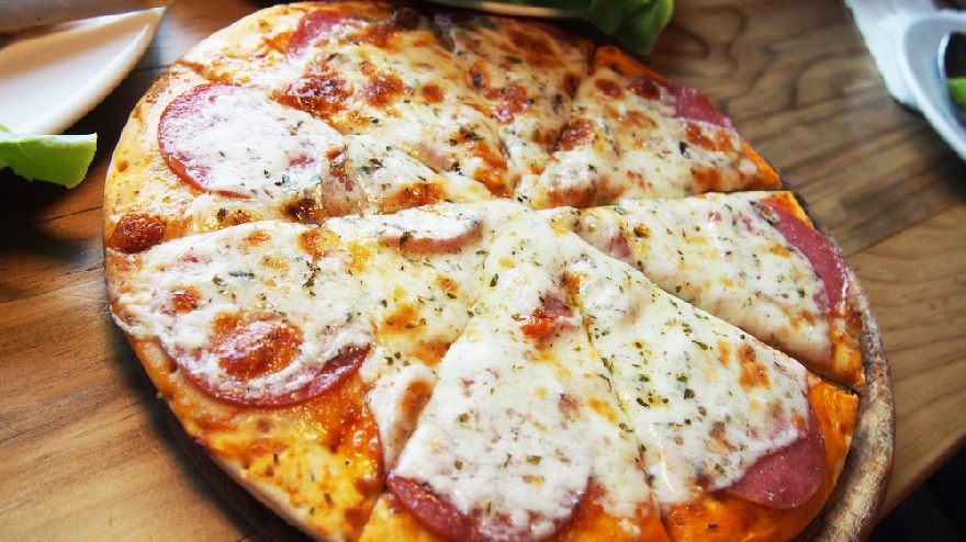 Delicious pizza like the best in Edinburgh pizzerias.